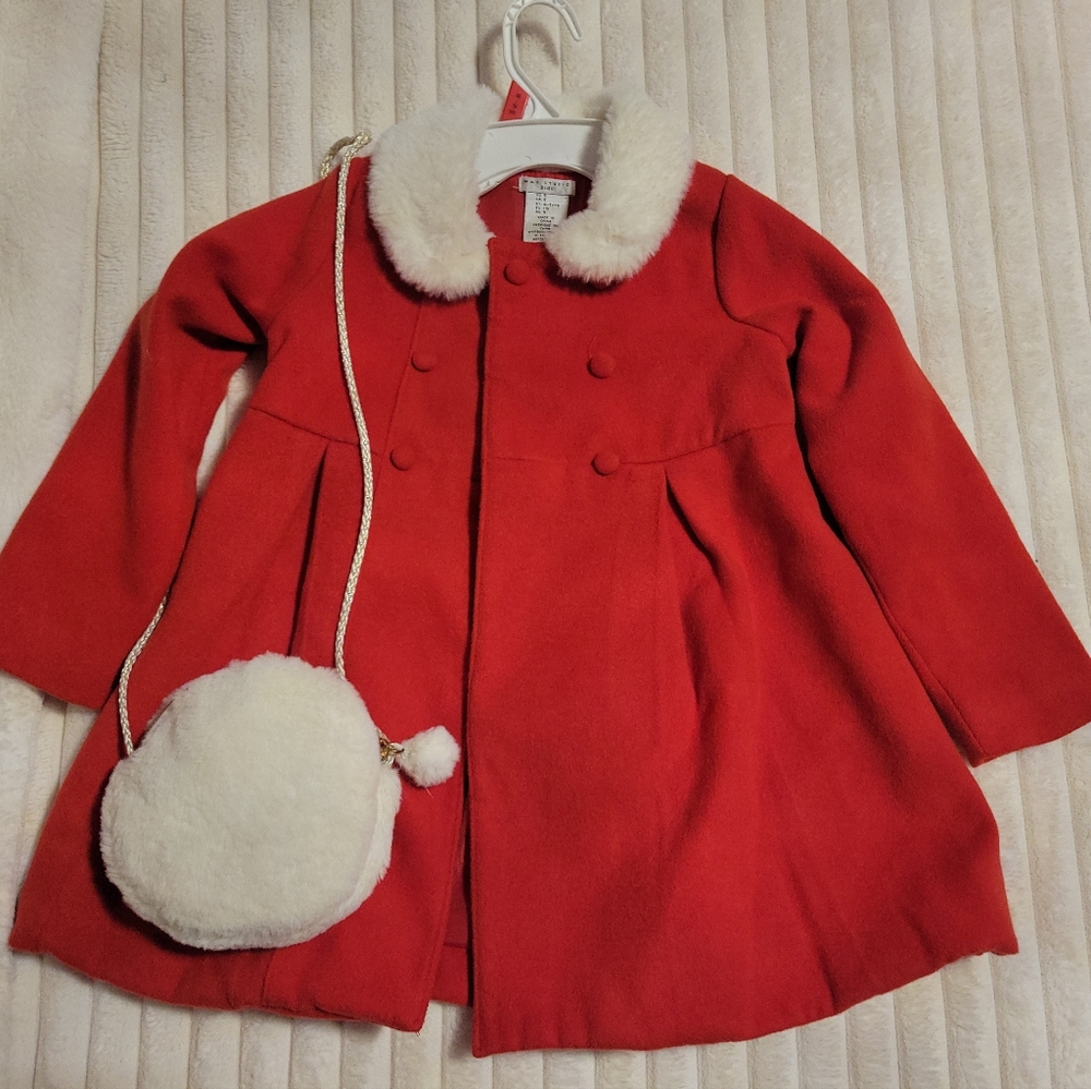 Christmas coat and purse